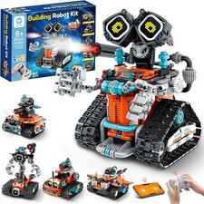 Remote-Controlled 5-in-1 Robot Building Set for Creative Kids Ages 8-14