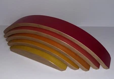 Myers Natural Wooden Hills & Bridges Toy Children Montessori 5 Rainbow Stacking