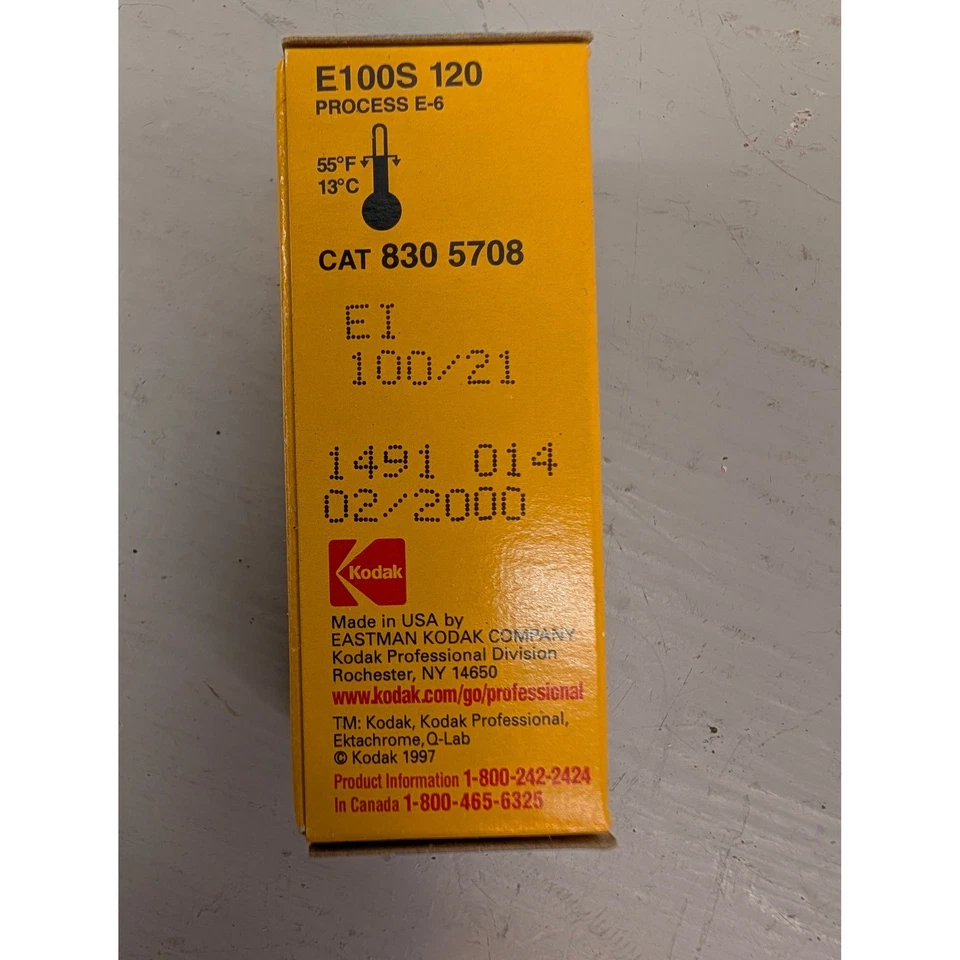 Kodak Professional E100S Ektachrome 120 Color Reversal Film 02 2000 - Image 3 of 3