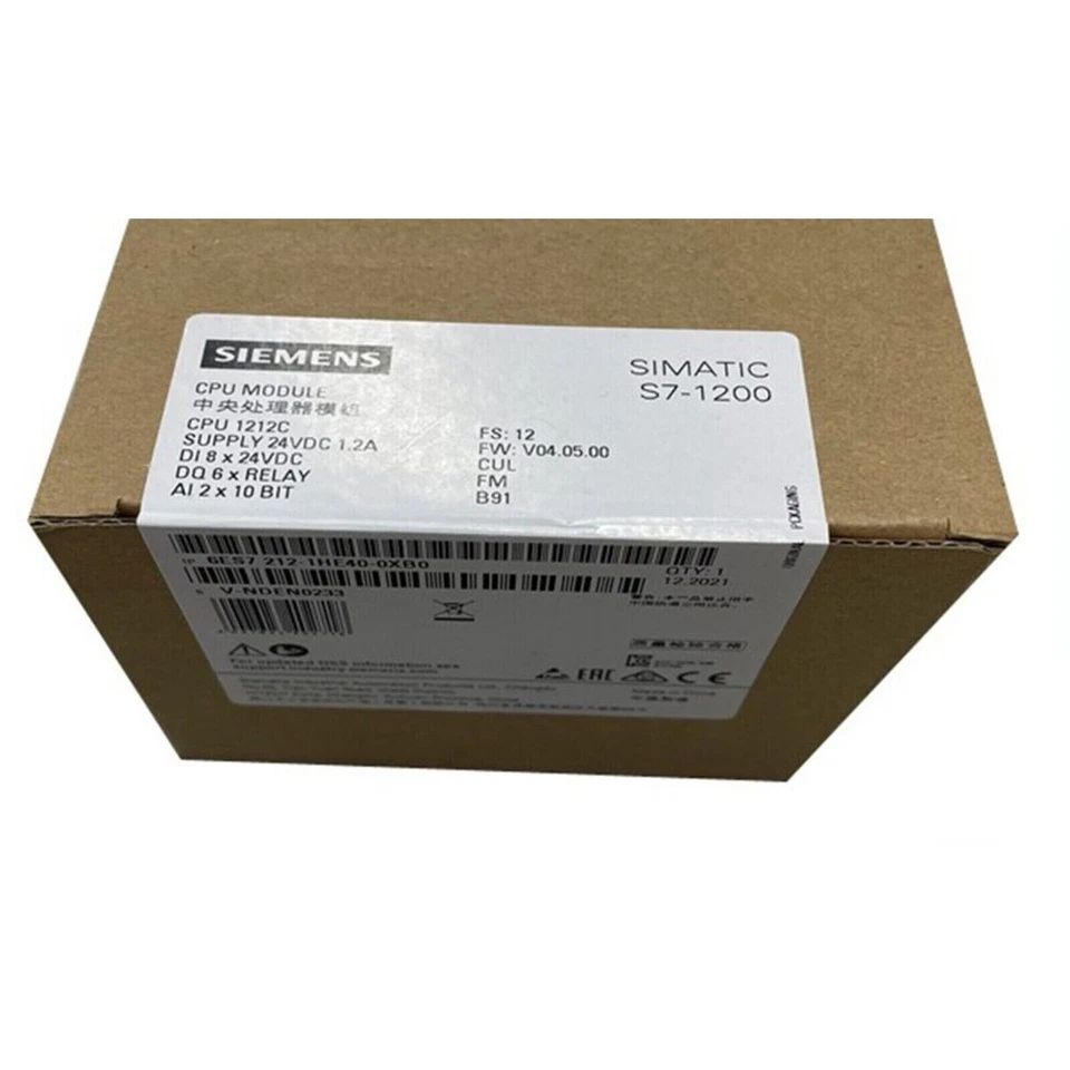 New Siemens SIMATIC S7-1200 CPU 1212C 6ES7 212-1HE40-0XB0 6ES7212-1HE40-0XB0 - Image 3 of 4