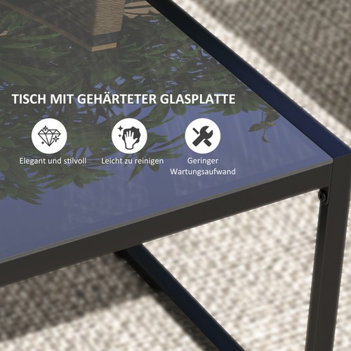 Polyrattan Gartenmöbel Set 4 Personen, wetterfest Balkonmöbel-Set Sitzgruppe - Bild 7 von 10