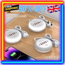 Wall Fast Charger Adapter 50W Power Strip Multi Port USB C Socket Fast Charging