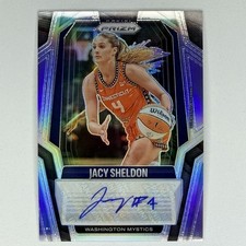 Jacy Sheldon 2025 Prizm WNBA Silver Prizm Auto #SG-JS Washington Mystics