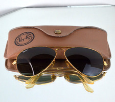 RARE Ray-Ban B L Aviator Sunglasses Gold/Green Vintage Bausch  Lomb L0205