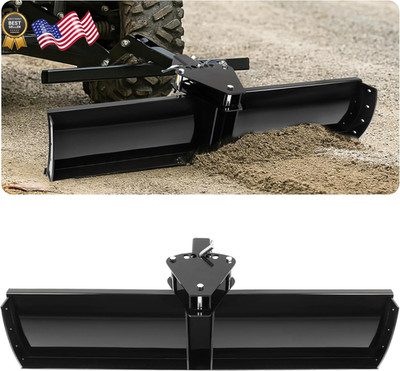 Scrape Blade Implement 3-Point 48'' 2 Inch Receiver for ATV UTV Tractor Adjustabl