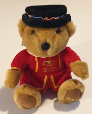 HARRODS London Beefeater Bean Teddy Bear 13 cm Plush New with Tags Discontinued.