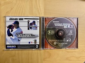 World Series Baseball 2K1 (Sega Dreamcast, 2000) Complete, Manual