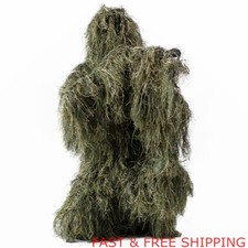 5 in 1 Ghillie Bionic Ghillie Suit Camouflage Birdwatch Clothing Game Hunting