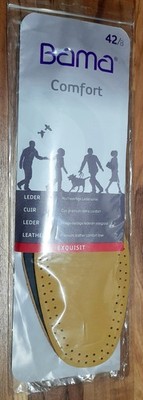 Bama Comfort Exquisit Premium Einlegesohlen Leder Gr. 42 EU   mit Aktivkohle