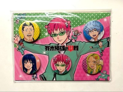 Saiki Kusuo Psi Nan Can Badge Set 5 Stück Anime Merchandise Sammlung