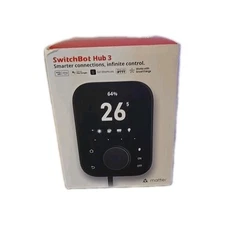 SwitchBot Hub 3 (3rd Gen), Smart Home Hub with 2.4" IPS Screen & Knob Remote