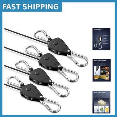Adjustable Retractable Tie Down Straps (4 Pack)   Secure Load Capacity of 75lbs