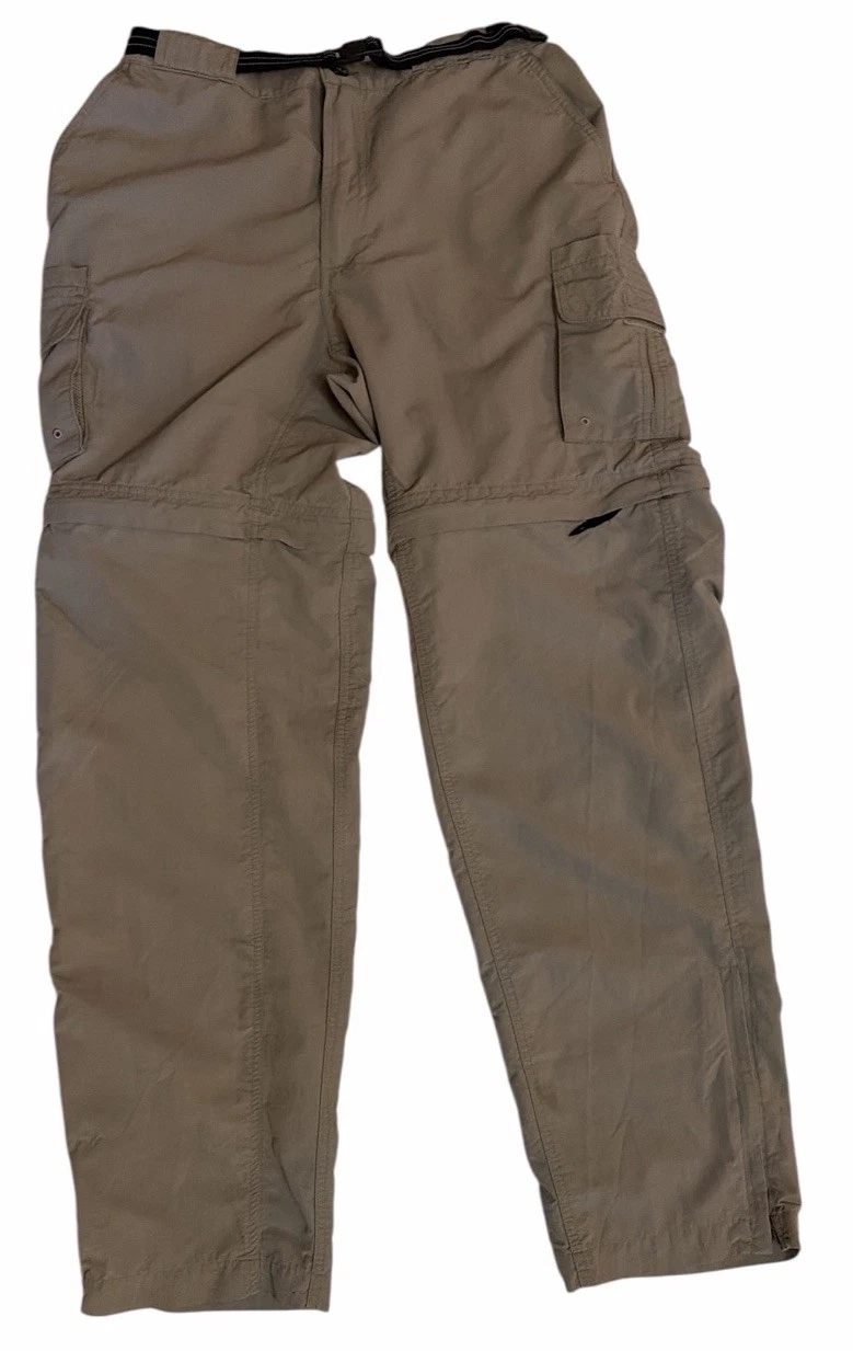 Magellan Pants Mag Repel Cargo Mens Sz L Convertible Zip Polyester Nylon Fishing