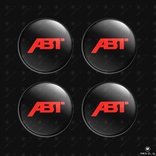Abt Wheel Center Cap Decals 4pcs 3d Domed Resin Sticker Emblems