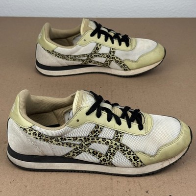 ASICS Tiger Runner Women's Size 10 Sneakers Birch Leopard Print 1202A409 Retro