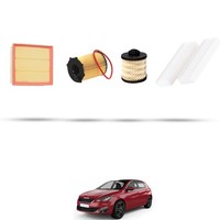 Hoffcar Wartungsset - 4 Filter Kompatibel Mit Peugeot 308 II 1.6 Bluehdi 88Kw