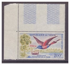 Niger 1959 AIR 200f Karmin Bienenfresser (Vogel) UM/MNH SG113