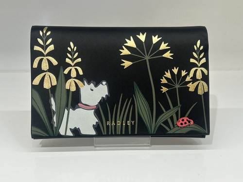 Brandneu Radley Garden Wanderer - Medium Überschlag Handtasche - schwarz - UVP 79 £