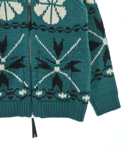 GRACE CONTINENTAL Cardigans GreenxWhitexBlack(Pat… - image 5