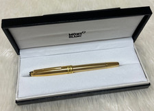 Montblanc 163 Classique Gold Trim Black Rollerball Pen Luxury OEM Refill New