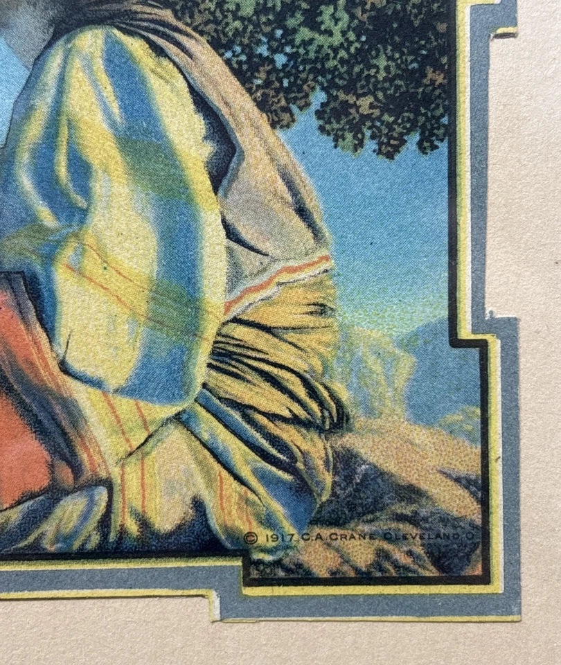 Antique 1918 Maxfield Parrish "Rubaiyat" Volchrome Print CA Crane Gilt Framed - Image 4 of 4