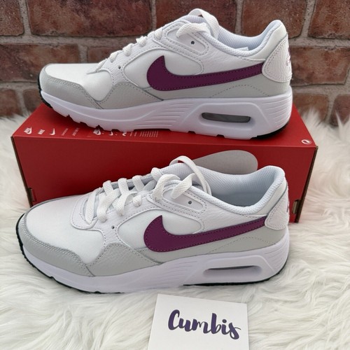 Nike Air Max SC White/ Fucsia Women's Walking Athletic Size 10- CW4554 122 - Picture 3 of 9
