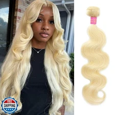 613 Bundles Human Hair 26 Inch Blonde Bundles Human Hair 100% Unp
