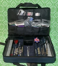 Vtg CaseMaster GLD Darts Steel & Soft Tips Flights Shafts RipStop HammerHead