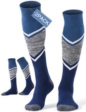 2/3 Pack Merino Wool Knee High Warm Ski Socks for Men and Women