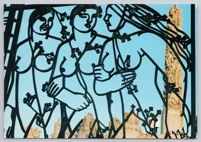 Art Card Postcard Sculpture Park In Norway Oslo Fra Vigelandsanlegget