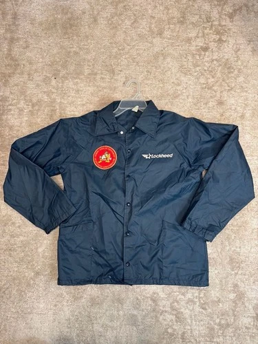 Vintage Lockheed Homing Overlay Experiment US Army BMDSCOM Nylon Coach Jacket - product listing photo