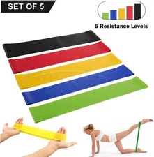 Core Exercise Sliders, Dual Sided Gliding Discs & Exercise Resistance Loop Bands
