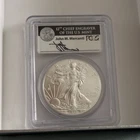 2012-W $1 Silver Eagle PCGS MS69 First Strike - John Mercanti Signed Label