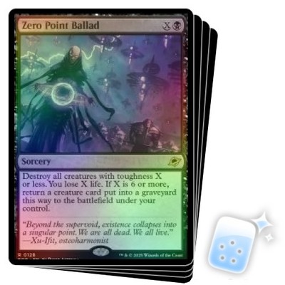 FOIL ZERO POINT BALLAD X4 Edge Of Eternities EOE Magic MTG MINT CARD