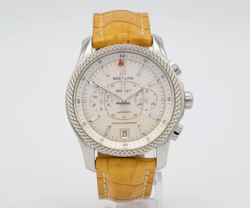 Breitling Bentley Mark VI P26362 Stainlee Steel Platinum Autom...