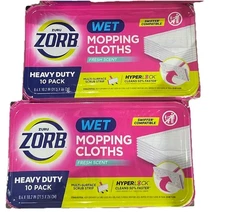 2 XZuru Zorb Wet Mopping Wipes for Cleaning Floors and Hardwood Floors 20 Count