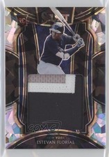2021 Select Rookie Jumbo Swatches Cracked Ice Prizm 2/25 Estevan Florial c2a