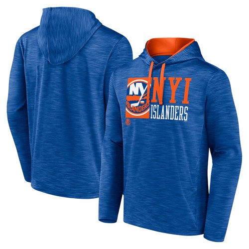 Sudadera con capucha suéter para hombre Fanatics Royal New York Islanders Never Quit