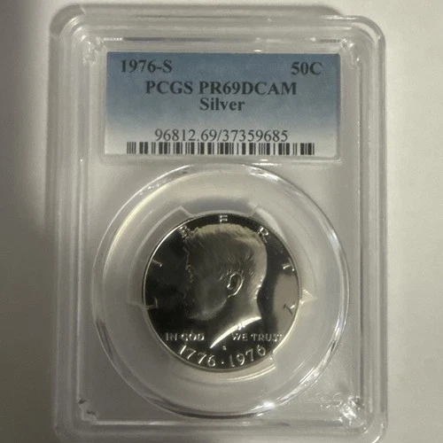 1976-S Kennedy Half Dollar PCGS PR69 DCAM Silver 50C