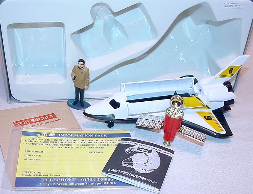 007/ムーンレイカー　スペースシャトル模型　CORGI 製 007/ムーンレイカー スペースシャトル模型 CORGI 製 スペース