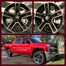22 Black Machine Wheels Tires Fits Yukon Sierra Silverado Tahoe Escalade Ram 22 Black Machine Wheels Tires Fits Yukon Sierra Silverado Tahoe Escalade Ram