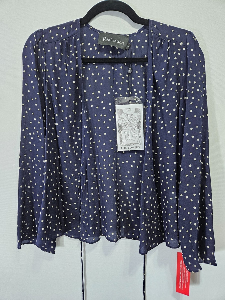 Realisation Par bianca top navy star 美品 Bianca top in Navy Star (XS) | Used, Secondhand,… | Noihsaf
