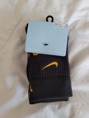 Nike x Drake NOCTA Black 3/4 Socks Women's size 4-6 | eBay