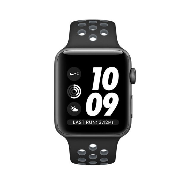 Apple Watch Nike+ 42mm Aluminum Case Black/Cool Gray Sport Band