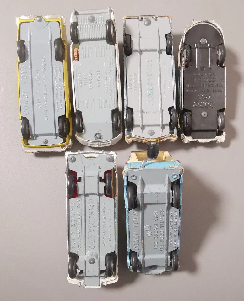 Corgi Toys 6 x Modellautos Konvolut ohne OVP Vintage 60er Bastlerware - Bild 3 von 4