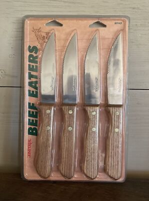 Beefeater 5'' Serated Edge Blade Steak Knives by Imperial NOS