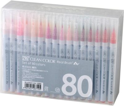 RB-6000AT / 80VA Kuretake Calligraph aqueousy Pen ZIG clean color real brush pen