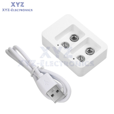 2 Slots Multi-function Ni-MH 9V Rechargeable Battery Charger Smart Fast Charging