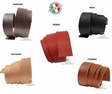 Striscia di cuoio vera pelle pellame pezzo per cintura cinturino spessore 3,8mm