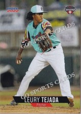 2022 Hickory Crawdads 2nd Leury Tejada RC Rookie Texas Rangers DR